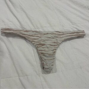 Indah Zebra Print Bikini Bottom - Brown and Cream
